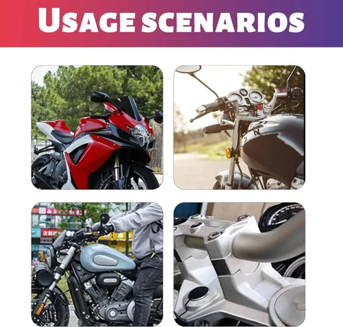 Vista 6 de Akso Aoyupe - Abrazadera elevadora para manubrio, 2 piezas de 1.18 pulgadas de altura que proporcionan una posición de asiento adecuada para ti