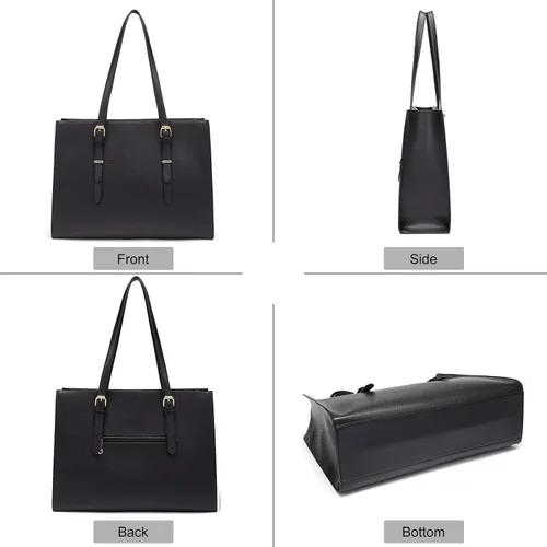 Vista 2 de Bolsa de mano para mujer, para el trabajo de profesores, 15.6 bolsas para laptop, bolso de playa