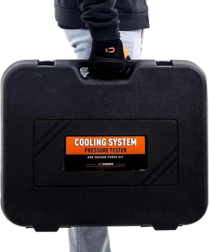 Vista 6 de Mishimoto MMTL-CPT-28 - Probador de presión de refrigerante y kit de recarga al vacío, 28 piezas, ajuste universal, color negro