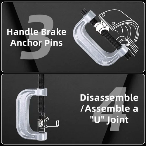 Vista 4 de 21Pcs Ball Joint Press and U Joint Removal Install Tool Kit, for Most 2WD and 4WD Cars and Light Trucks