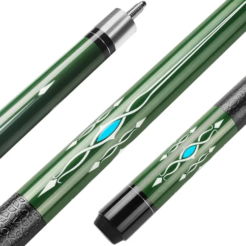 Vista 11 de Pool Cue, 58" Pool Cue Sticks for Adults with 13MM Tips Canadian Maple Wood Leather Pattern Grip 18 19 20 21 oz, Professional Billiard Cues Players