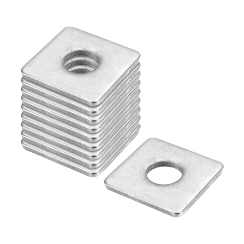Vista 44 de uxcell Arandela cuadrada, 10 piezas M3x10x10x1mm 304 arandelas de placa cuadrada de acero inoxidable 304 Junta espaciadora de almohadilla plana