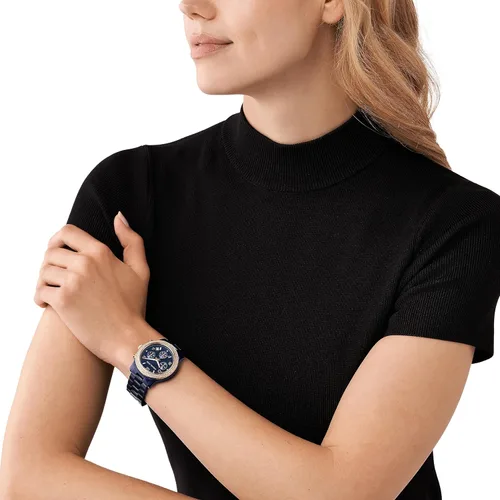 Vista 5 de Michael Kors Runway - Reloj de acero inoxidable para mujer, con banda de acero, cerámica o silicona