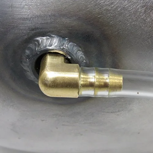 Vista 8 de Medidor de combustible para tanque de gasolina de montaje empotrado para motocicleta, manguera de combustible transparente + accesorios de latón