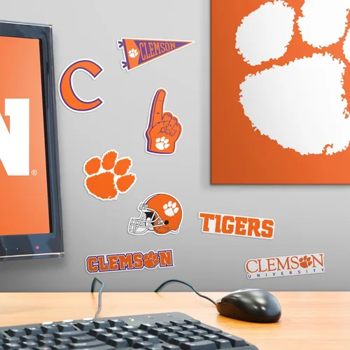 Vista 6 de Clemson University - Paquete variado de 50 calcomanías de vinilo grandes de lujo, para laptop, botella de agua, álbumes de recortes, tableta