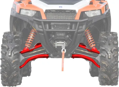 Vista 10 de SuperATV - Brazos en A arqueados resistentes para Polaris General 1000 (2016) - 1.5" de desplazamiento - Negro