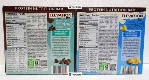 Vista 2 de Elevation by Millville Protein Nutrition Bar - Paquete de dos sabores (paquete de dos)