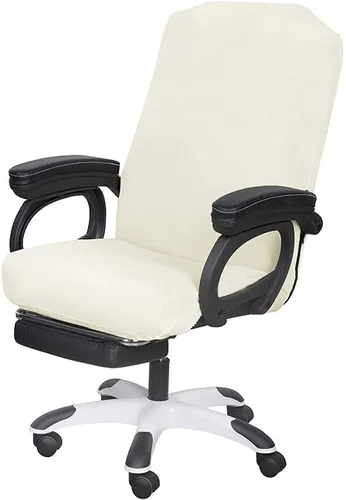 Vista 9 de SARAFLORA Funda para Silla de Oficina - Mediano, Negro - Funda Extraíble para Silla de Computadora para Silla de Oficina con Cremallera para Silla