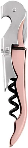 Vista 13 de True Truetap Sacacorchos de camarero de doble bisagra, abridor de botellas de vino de acero inoxidable con cortador de papel de aluminio