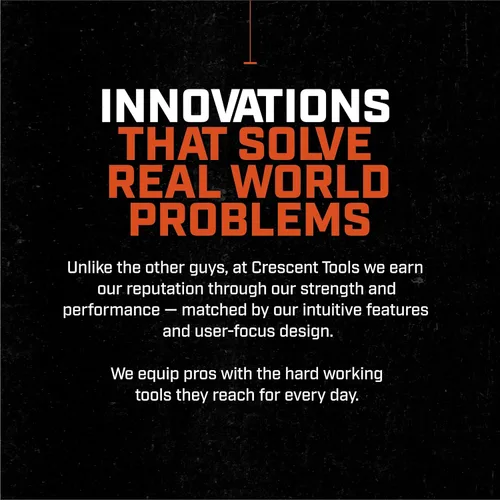 Vista 5 de Crescent Llave de mango cónico de óxido negro ajustable - En caja - Herramienta de mano para mejoras para el hogar y garaje - 18 pulgadas - AT218BK