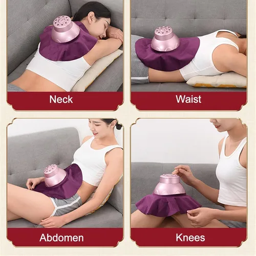 Vista 3 de Kit Relief Moxa Box Copper Relax Device Moxibustion Box Care Heating Tool Smoke Moxa Stick Burner Holder(Large 5-Piece Set)