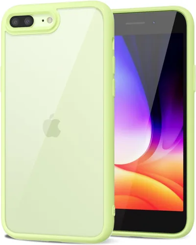Vista 271 de para iPhone 8 Plus/ 7 Plus Funda Transparente, Funda Híbrida de Teléfono [Plástico Duro y Parachoques de Silicona Suave] Cubierta Protectora delgada