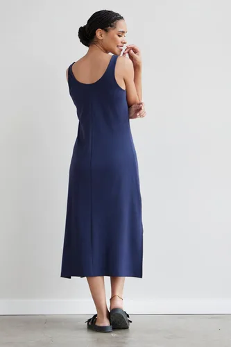 Vista 4 de Fair Indigo Vestido midi orgánico sin mangas para mujer