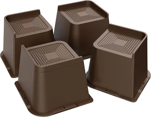 Vista 22 de Elevadores de cama de 2 pulgadas, 3 pulgadas, 4 pulgadas, 6 pulgadas u 8 pulgadas, elevadores de muebles resistentes, hasta 6000 libras, diseño