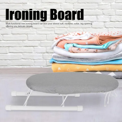 Vista 4 de Tabla de planchar plegable portátil con almohadilla de algodón para el dormitorio del hogar, viajes, 10.2 pulgadas de largo x 4.3 pulgadas de ancho