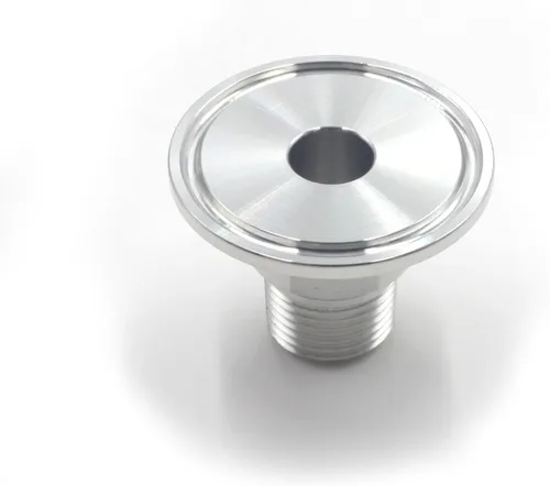 Vista 5 de HFS (R) 1.5" Tri Clamp a 1/2" NPT Macho MNPT Rosca Sanitaria Tubería de Acero Inoxidable 304 (1.5" TC-1/2" MNPT)