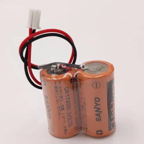 Vista 3 de (2 piezas) MR-BAT6V1 2CR17335A WK17 6V 1800mAh PLC batería para J4 servo PLC batería con enchufe
