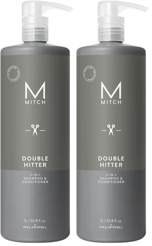 Vista 8 de MITCH by Paul Mitchell Double Hitter Champú y acondicionador 2 en 1 para hombres, para todo tipo de cabello