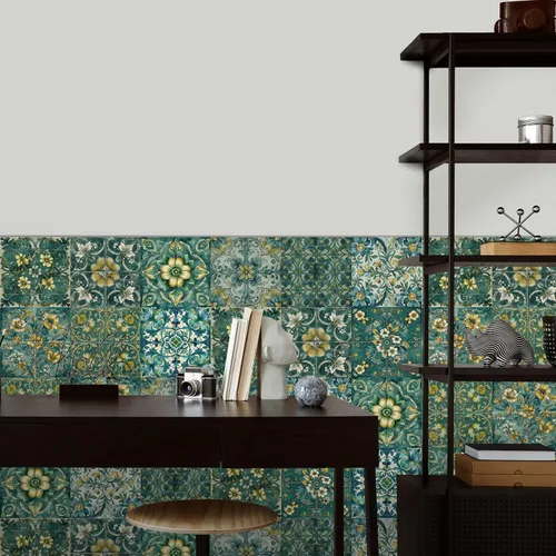 Vista 69 de Alwayspon Adhesivo para azulejos de pared moriscos para despegar y pegar, calcomanías de vinilo autoadhesivas para azulejos de cocina y baño, 4 x 4