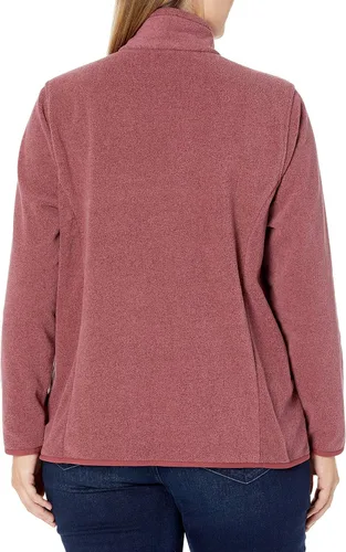 Vista 6 de Tienda Essentials - Chaqueta de vellón polar suave para mujer, de corte clásico y con cremallera completa (disponible en talla extragrande)