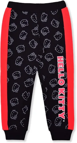 Vista 3 de Hello Kitty Plush Girl 2 Piece Sweater Top and Jogger Set Black