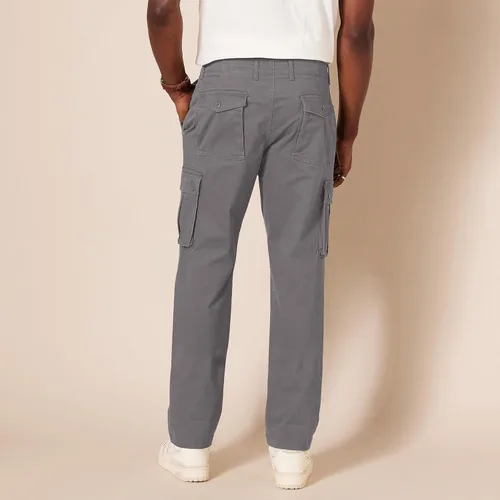 Vista 3 de Tienda Essentials Men's Straight-Fit Stretch Cargo Pant (Available in Big & Tall)