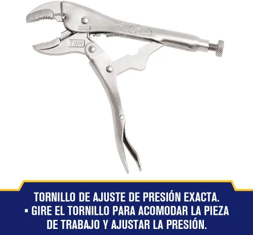 Vista 4 de IRWIN VISE-GRIP - Alicates de bloqueo originales con cortador de alambre, mandíbula curvada, 7 pulgadas (702L3)