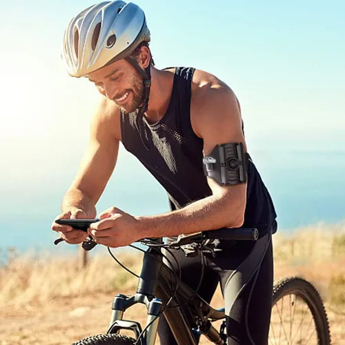 Vista 8 de VUP Soporte desmontable para teléfono para correr, brazalete giratorio de 360° para iPod, reproductor de MP3, iPhone, se adapta a todos