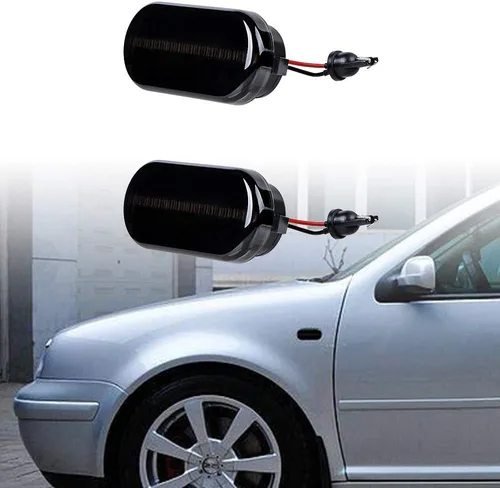 Vista 3 de 1 par de luces indicadoras laterales LED secuenciales compatibles con Volkswagen VW MK4 GTI R32 Golf Jetta Bora B5 B5.5 Passat New Beetle