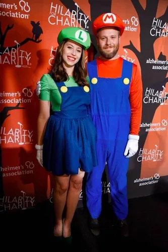 Vista 5 de Tinyones Super Brothers Costume Dress for Girls Plumber Hats Mustaches Cosplay Costume