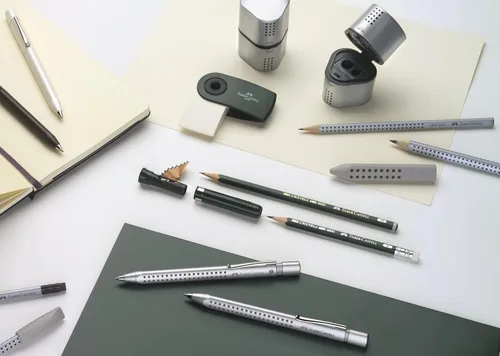 Vista 3 de Faber-Castell 9000 Perfect Pencil Refill; B - 3 Spare Graphite Pencils with Smudge Free Eraser - Writing, Drawing and Sketch Pencils