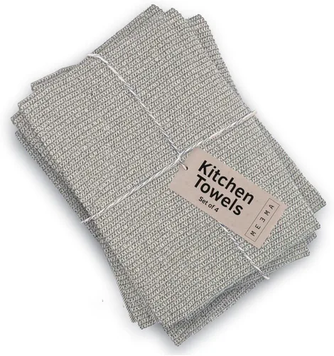 Vista 12 de MEEMA Upcycled Spring - Toallas de cocina de tela de algodón, toallas de mano súper absorbentes con lazo para colgar, trapos de limpieza y paños