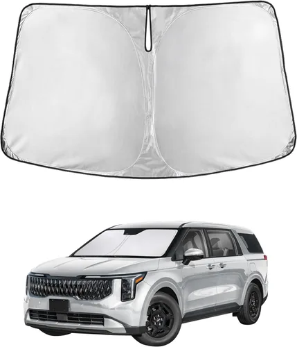 Vista 131 de EcoNour - Parasol plegable para parabrisas de Toyota Tacoma 2016-2025 2026, accesorios para camioneta de 2 puertas y 4 puertas, protector de visera