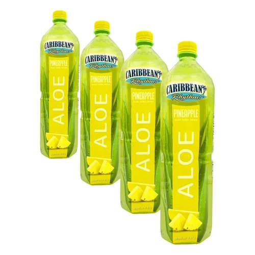 Vista 6 de Caribbean Rhythms Bebida de Aloe Vera con Pulpa de Aloe, Mango, 1.5L