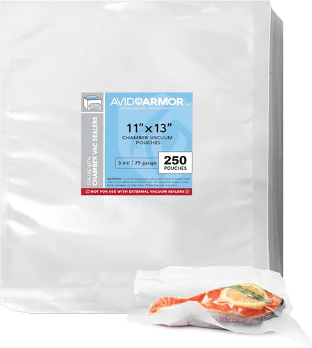 Vista 9 de Avid Armor Bolsas selladoras al vacío de cámara, resistentes, sin BPA, bolsas de vacío precortadas para conservación de alimentos, almacenamiento