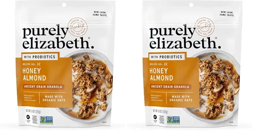 Vista 18 de Purely Elizabeth, Berry Crisp, granola de grano antiguo con vitamina D, sin gluten (bolsa de 8 onzas)