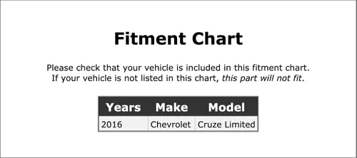 Vista 2 de Left Windshield Wiper Blade Compatible With Chevrolet Cruze Limited 2016 PC-1048653