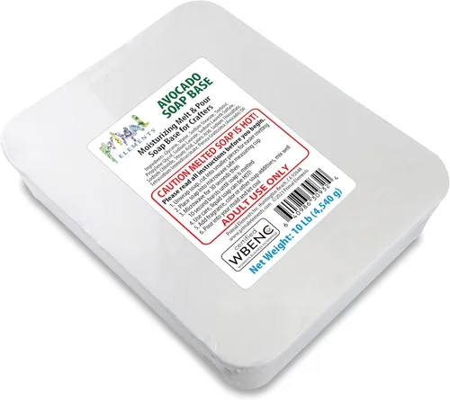 Vista 30 de Primal Elements Base de jabón de aloe – Base de jabón hidratante para derretir y verter glicerina para manualidades y hacer jabón, fácil de cortar