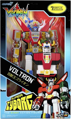 Vista 3 de Super7 Super Cyborg Voltron - Figura de acción Voltron de 11 pulgadas con accesorios, coleccionables clásicos de dibujos animados y juguetes retro