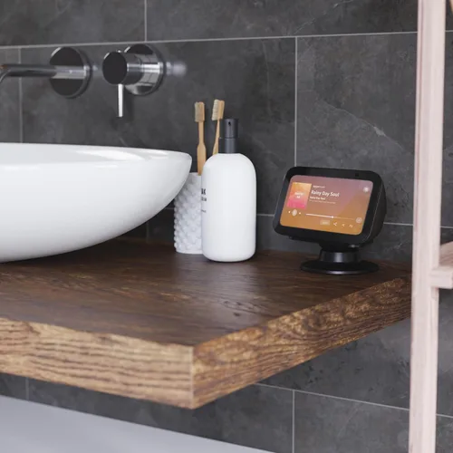 Vista 3 de Made for Amazon Tilt + Swivel Stand for Echo Show 5 (3rd Generation), 2023 Release