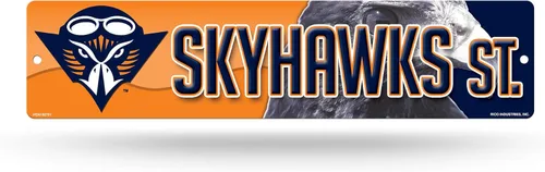 Vista 143 de NCAA Rico Industries Placa de calle de plástico Placa de calle de plástico de 4" x 16" Color del