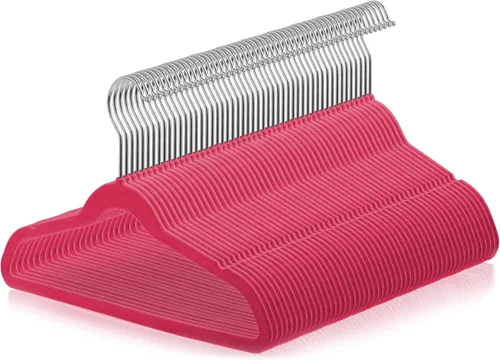 Vista 16 de Casafield 50 perchas de terciopelo para niños, tamaño de 14 pulgadas, color negro