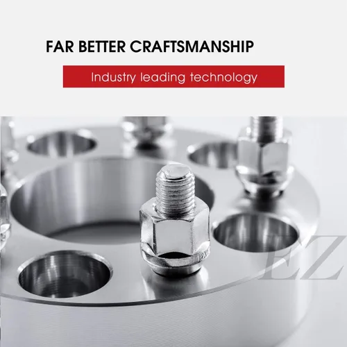 Vista 4 de EZAccessory 2 adaptadores espaciadores de rueda de 5 x 120 a 5 x 120 para BMW - 1.25 pulgadas de grosor 2.857 in de diámetro 14x1.5 pernos