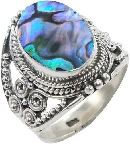 Vista 15 de Anillo de Plata Esterlina 925 para Mujeres con Piedra Preciosa Natural, Anillo de Compromiso de Plata Esterlina, Piedra Natal de Junio con Engaste