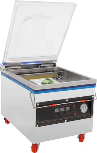 Sellador al vacío de cámara de mesa 800W, Máquina de envasado al vacío de alimentos comerciales, Sellador eléctrico de envasado al vacío, Bomba de