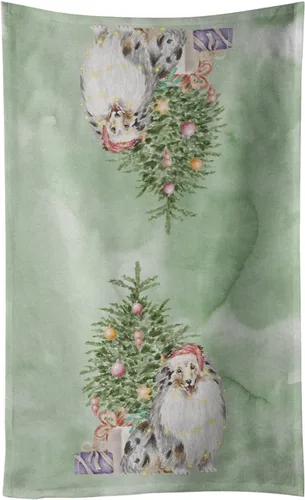 Vista 54 de Caroline's Treasures Toalla de cocina Christmas English Bulldog #2, 15 X 28, multicolor