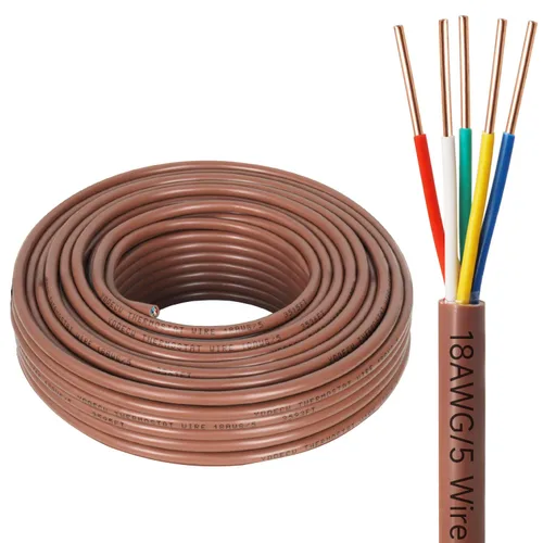 Vista 27 de Cable de termostato – 18/2 10 pies de cobre sólido 18AWG 2 conductores cable de circuito de alimentación para equipos de calefacción y aire