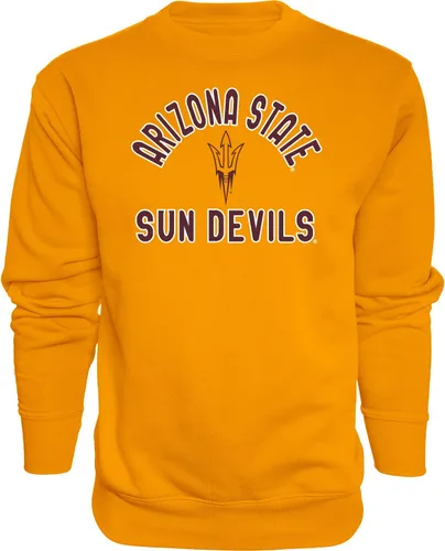 Vista 33 de Blue 84 Sudadera de cuello redondo para hombre Line Up Color del Equipo, Carmesí, Grande