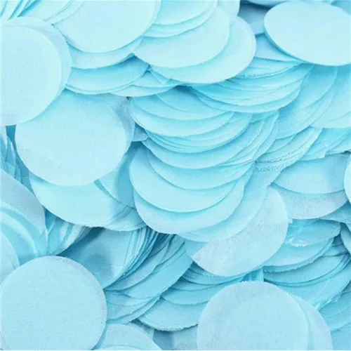 Vista 9 de Confeti de papel de seda, 5000 unidades, círculos redondos amarillos, de 1 pulgada, para decoración de mesa, boda, fiesta de cumpleaños
