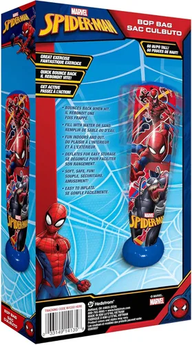 Vista 5 de Marvel Spider Man Bolsa Bop de 60", Roja